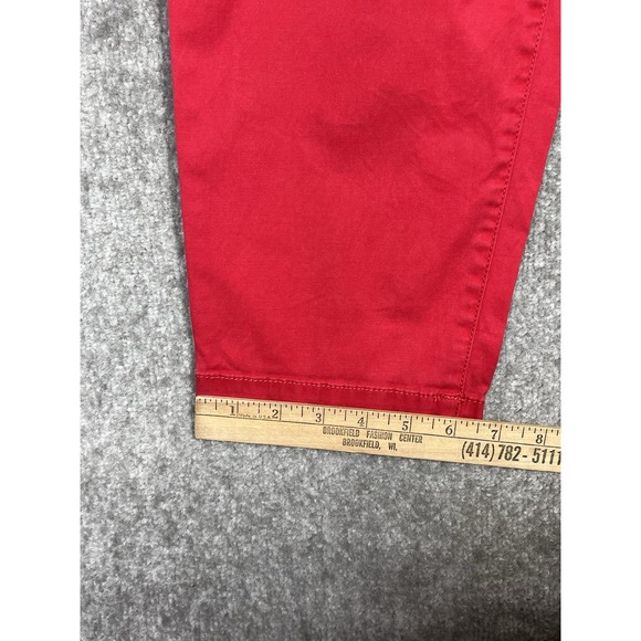 Talbots The Weekend Chino Pants Womens Size 12P Red Stretch‎ Pockets Mid Rise - Picture 9 of 9
